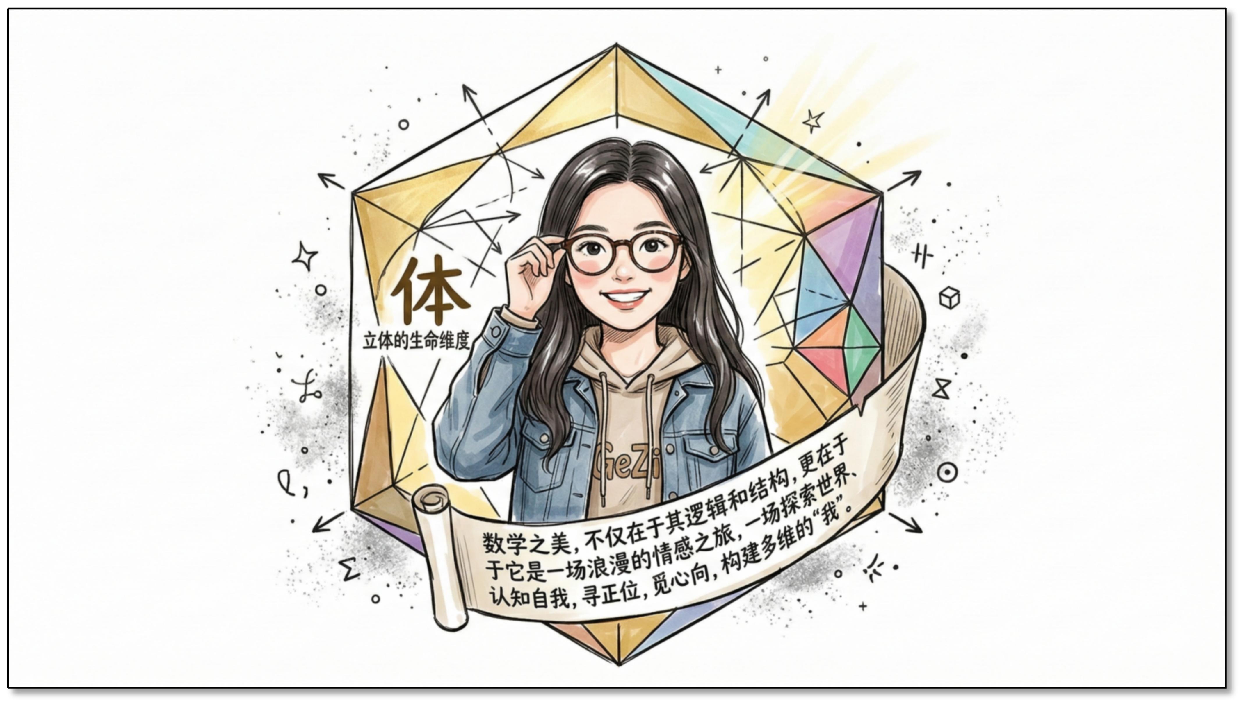 体——立体的生命维度：格子多维世界的几何装饰插图
